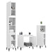 Set mobilier de baie, 3 piese, alb, lemn compozit - WALTI WALTI