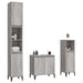 Set mobilier de baie, 3 piese, gri sonoma, lemn prelucrat - WALTI WALTI