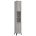 Set mobilier de baie, 3 piese, gri sonoma, lemn prelucrat - WALTI WALTI