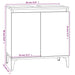 Set mobilier de baie, 3 piese, gri sonoma, lemn prelucrat - WALTI WALTI