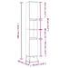 Set mobilier de baie, 3 piese, gri sonoma, lemn prelucrat - WALTI WALTI