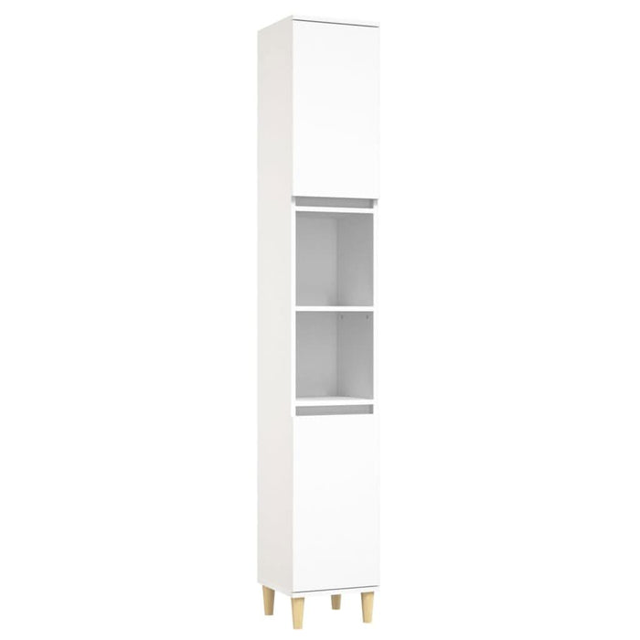 Set mobilier de baie, 3 piese, alb, lemn compozit - WALTI WALTI