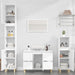 Set mobilier de baie, 3 piese, alb, lemn compozit - WALTI WALTI
