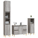 Set mobilier de baie, 3 piese, gri sonoma, lemn prelucrat - WALTI WALTI