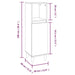 Set mobilier de baie, 3 piese, gri sonoma, lemn prelucrat - WALTI WALTI