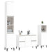 Set mobilier de baie, 3 piese, alb, lemn compozit - WALTI WALTI