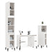 Set mobilier de baie, 3 piese, alb, lemn compozit - WALTI WALTI