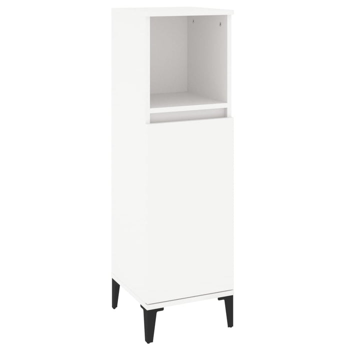 Set mobilier de baie, 3 piese, alb, lemn compozit - WALTI WALTI