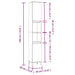 Set mobilier de baie, 3 piese, alb, lemn compozit - WALTI WALTI
