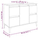 Set mobilier de baie, 3 piese, gri sonoma, lemn prelucrat - WALTI WALTI