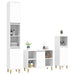 Set mobilier de baie, 3 piese, alb, lemn compozit - WALTI WALTI