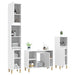 Set mobilier de baie, 3 piese, alb, lemn compozit - WALTI WALTI