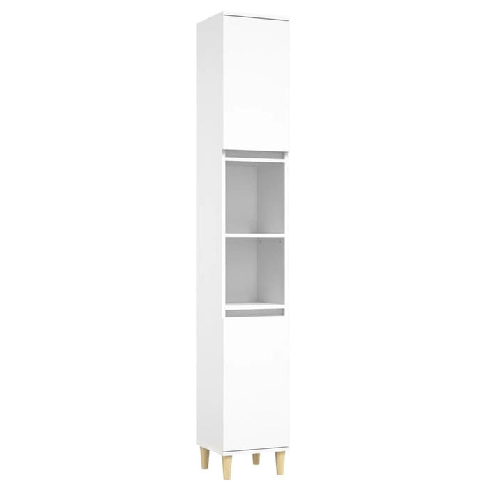 Set mobilier de baie, 3 piese, alb, lemn compozit - WALTI WALTI