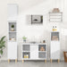 Set mobilier de baie, 3 piese, alb, lemn compozit - WALTI WALTI
