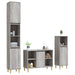 Set mobilier de baie, 3 piese, gri sonoma, lemn prelucrat - WALTI WALTI
