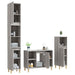 Set mobilier de baie, 3 piese, gri sonoma, lemn prelucrat - WALTI WALTI