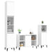 Set mobilier de baie, 3 piese, alb, lemn compozit - WALTI WALTI