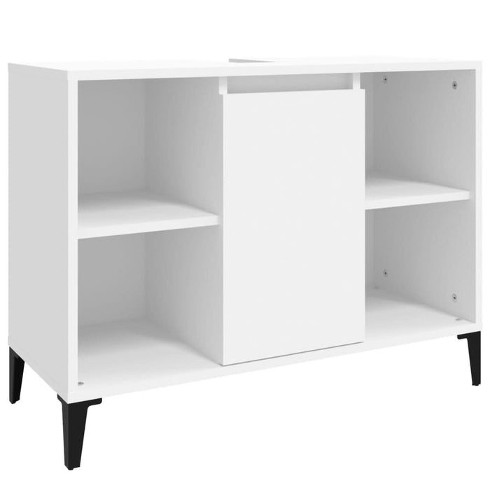 Set mobilier de baie, 3 piese, alb, lemn compozit - WALTI WALTI