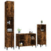 Set mobilier de baie, 3 piese, stejar fumuriu, lemn prelucrat - WALTI WALTI
