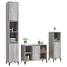 Set mobilier de baie, 3 piese, gri sonoma, lemn prelucrat - WALTI WALTI