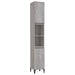 Set mobilier de baie, 3 piese, gri sonoma, lemn prelucrat - WALTI WALTI
