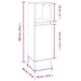 Set mobilier de baie, 3 piese, gri sonoma, lemn prelucrat - WALTI WALTI