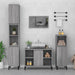 Set mobilier de baie, 3 piese, gri sonoma, lemn prelucrat - WALTI WALTI