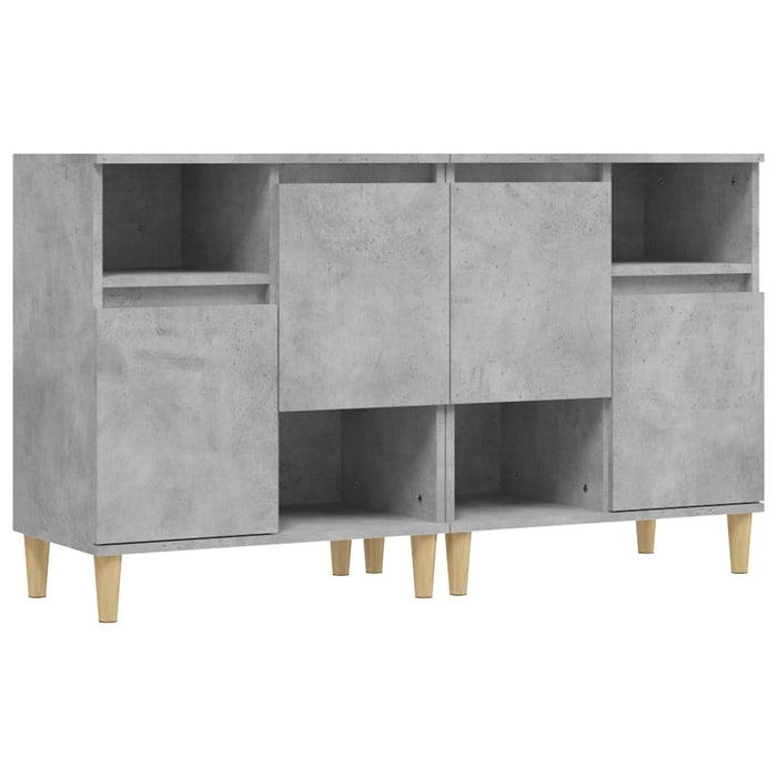 Dulapuri, 2 buc, gri beton, 60x35x70 cm, lemn prelucrat - WALTI WALTI