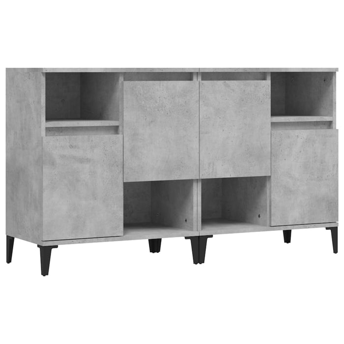 Dulapuri, 2 buc, gri beton, 60x35x70 cm, lemn prelucrat - WALTI WALTI