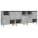 Dulapuri, 3 buc, gri beton, 60x35x70 cm, lemn prelucrat - WALTI WALTI