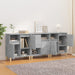 Dulapuri, 3 buc, gri beton, 60x35x70 cm, lemn prelucrat - WALTI WALTI