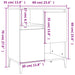 Dulapuri, 3 buc, stejar sonoma, 60x35x70 cm, lemn prelucrat - WALTI WALTI