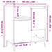 Dulapuri, 3 buc, gri beton, 60x35x70 cm, lemn prelucrat - WALTI WALTI