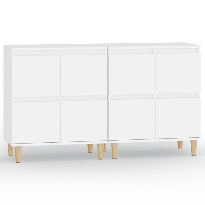 Dulapuri, 2 buc, alb, 60x35x70 cm, lemn prelucrat - WALTI WALTI