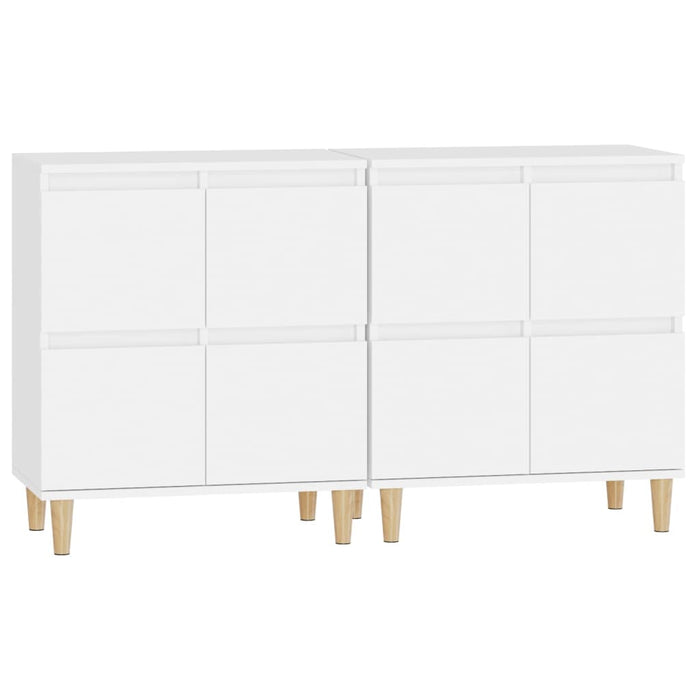 Dulapuri, 2 buc, alb, 60x35x70 cm, lemn prelucrat - WALTI WALTI
