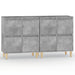 Dulapuri, 2 buc, gri beton, 60x35x70 cm, lemn prelucrat - WALTI WALTI