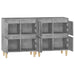 Dulapuri, 2 buc, gri beton, 60x35x70 cm, lemn prelucrat - WALTI WALTI