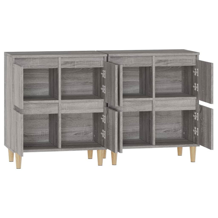 Dulapuri, 2 buc, sonoma gri, 60x35x70 cm, lemn prelucrat - WALTI WALTI