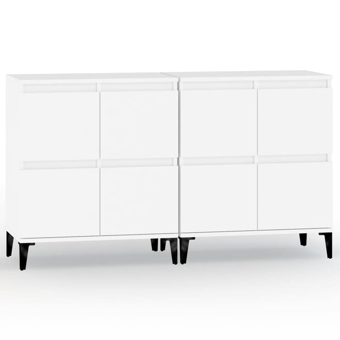 Dulapuri, 2 buc, alb, 60x35x70 cm, lemn prelucrat - WALTI WALTI