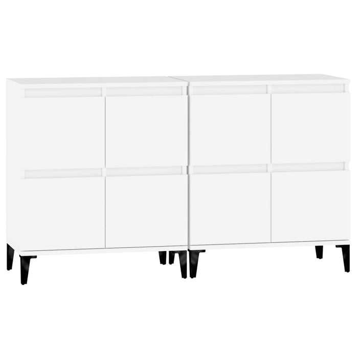 Dulapuri, 2 buc, alb, 60x35x70 cm, lemn prelucrat - WALTI WALTI