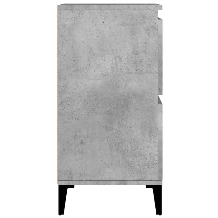 Dulapuri, 2 buc, gri beton, 60x35x70 cm, lemn prelucrat WALTI