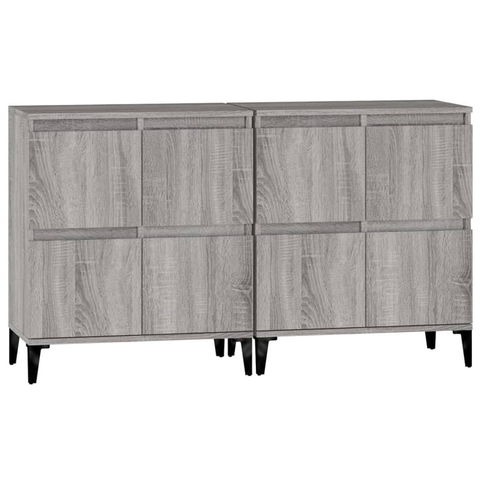 Dulapuri, 2 buc, sonoma gri, 60x35x70 cm, lemn prelucrat - WALTI WALTI