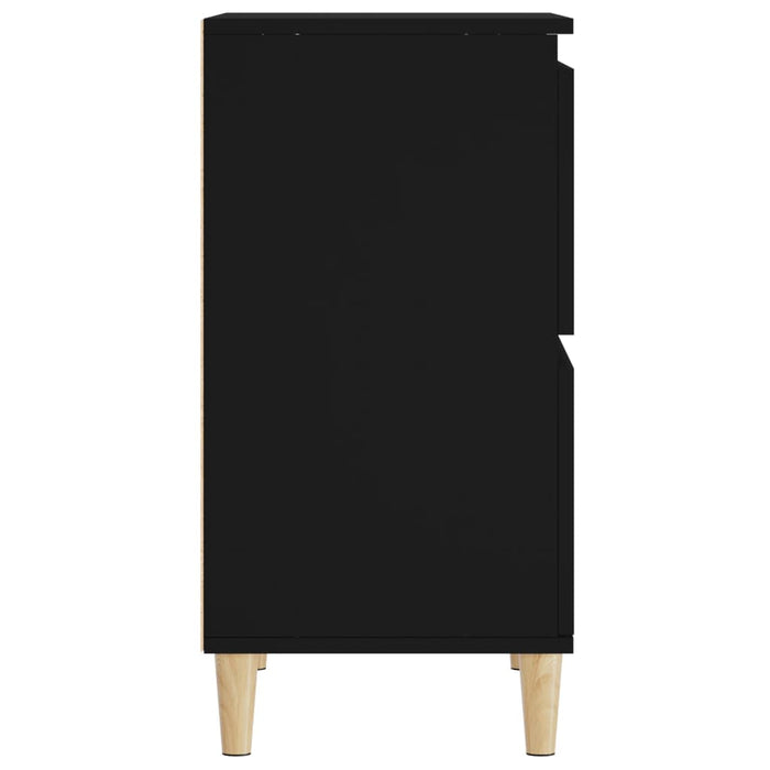 Dulapuri, 3 buc, negru, 60x35x70 cm, lemn prelucrat WALTI