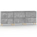 Dulapuri, 3 buc, gri beton, 60x35x70 cm, lemn prelucrat - WALTI WALTI