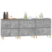 Dulapuri, 3 buc, gri beton, 60x35x70 cm, lemn prelucrat - WALTI WALTI