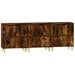 Dulapuri, 3 buc, stejar afumat, 60x35x70 cm, lemn prelucrat - WALTI WALTI