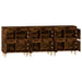 Dulapuri, 3 buc, stejar afumat, 60x35x70 cm, lemn prelucrat - WALTI WALTI