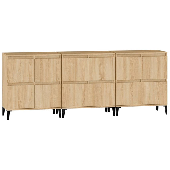 Dulapuri, 3 buc, stejar sonoma, 60x35x70 cm, lemn prelucrat - WALTI WALTI