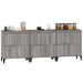 Dulapuri, 3 buc, sonoma gri, 60x35x70 cm, lemn prelucrat - WALTI WALTI