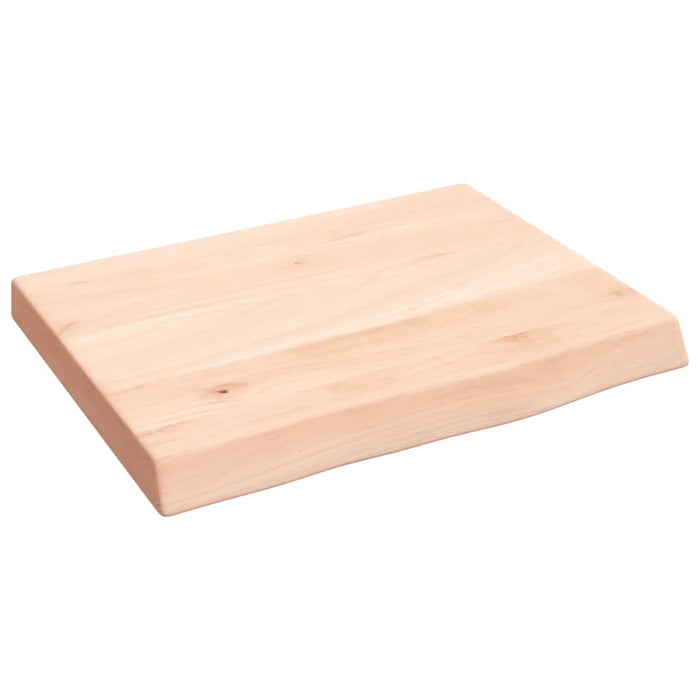 Blat de baie, 40x30x(2-4) cm, lemn masiv netratat WALTI